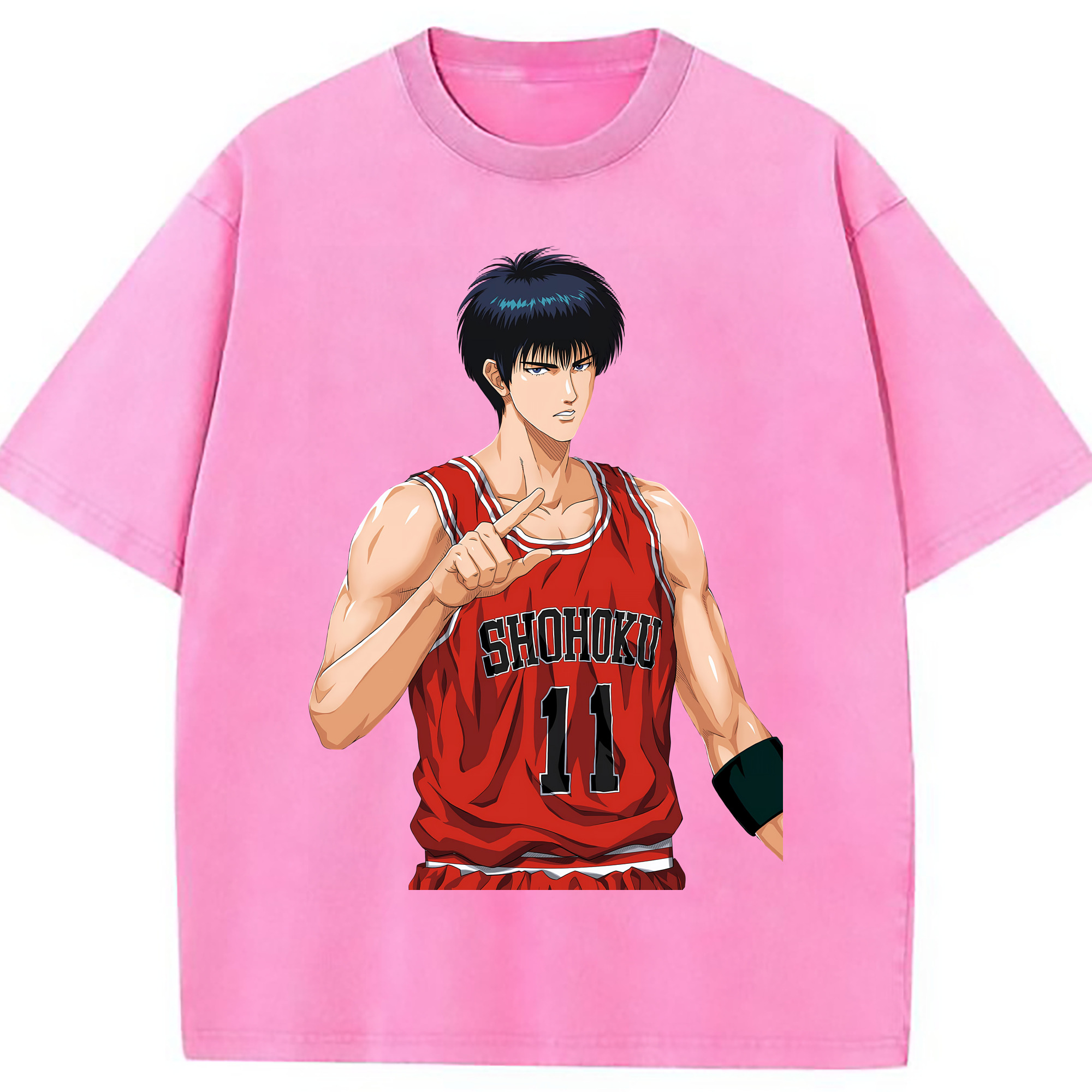（画像用） SLAM DUNK／スラムダンク 綿100% ヴィンテージ風 半袖Tシャツ（フロントプリント）